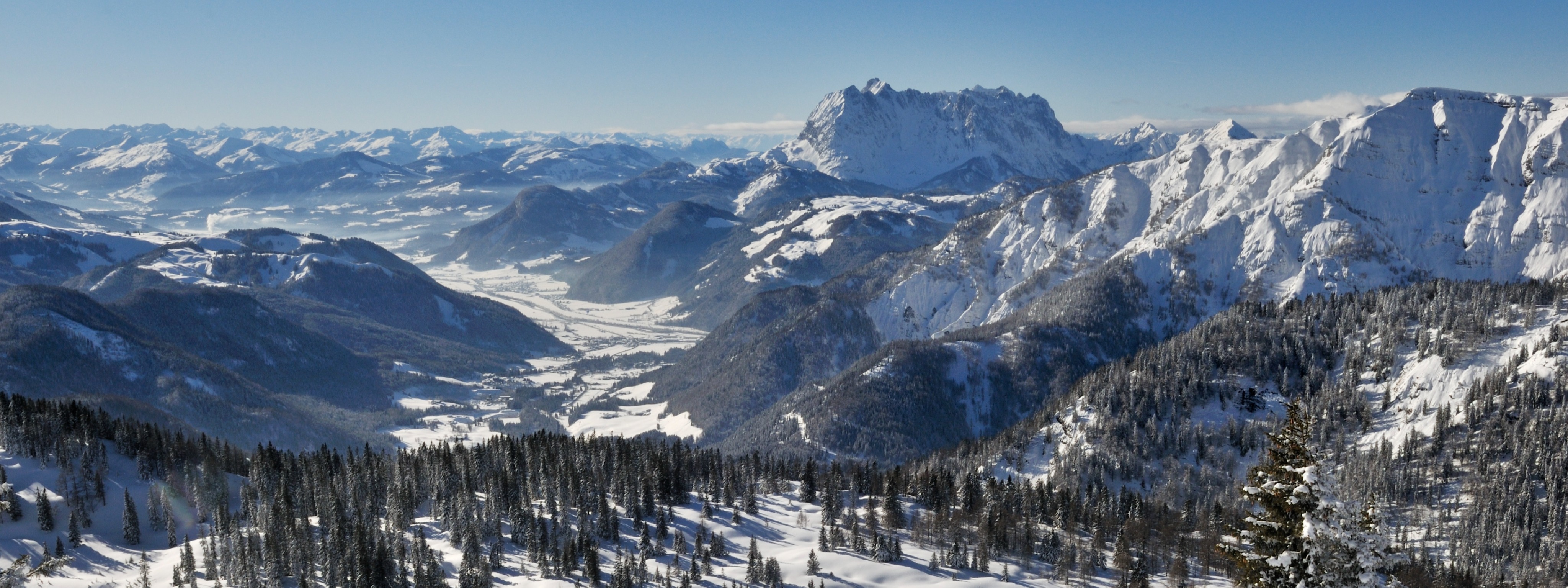 Aussicht Skigebiet Steinplatte ©Eisele Hein